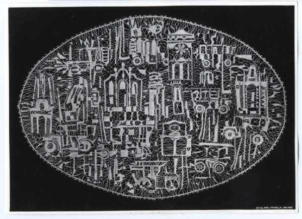 XI Triennale - Mostra delle Produzioni d'arte - Sezione dei pizzi, ricami, alabastri - Merletto a tombolo - Michela Di Domenico Fegarotti