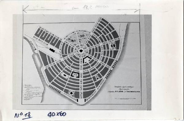 XVI Triennale - Primo ciclo - Conoscenza della città - Rassegna internazionale dei musei di storia urbana delle principali città dell'Europa occidentale - Piano della città di fondazione di Stoccolma nel 1874