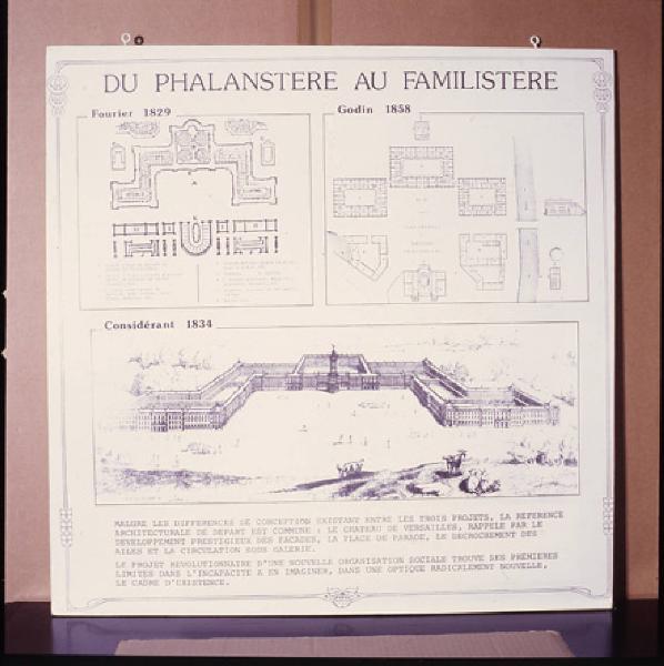 XVI Triennale - Primo ciclo - Catasto del disegno - Le familistere de Guise ou les équivalentes de la richesse - Pannello didascalico