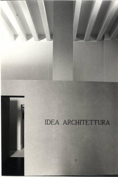 XVI Triennale - Terzo ciclo - Il progetto di architettura - Idea e conoscenza - Ingresso allo spazio "Idea"