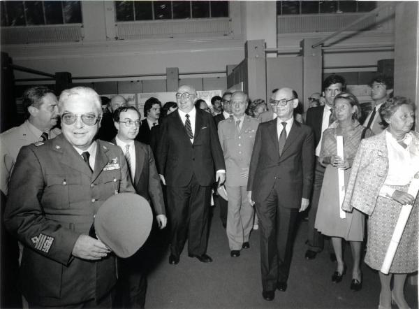 XVI Triennale - Secondo ciclo - Cerimoniale - Inaugurazione - Giovanni Spadolini - Carlo Tognoli