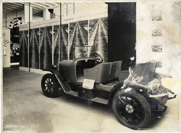 Sezione dell'automobilismo - Auto Bianchi usata dal Duce negli anni 1919-1920 - Gruppo B.B.P.R. - Gian Luigi Banfi - Lodovico Barbiano di Belgiojoso - Enrico Peressutti - Ernesto Nathan Rogers