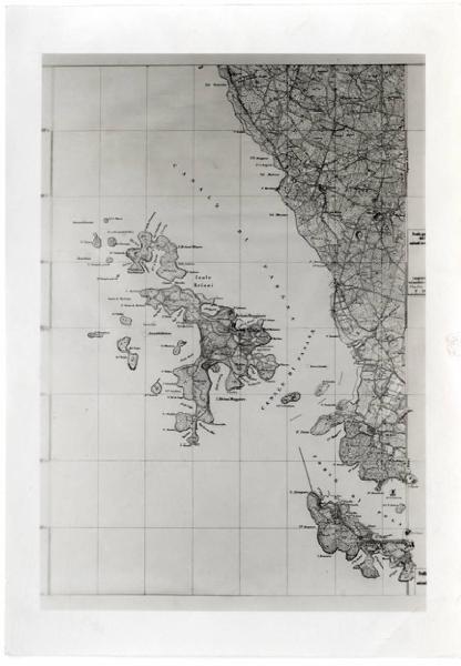 VII Triennale - Sala del piano turistico dell'isola d'Elba - Carta topografica dell'Isola dell'Elba