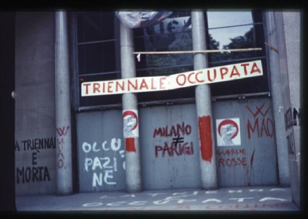 XIV Triennale - Occupazione della Triennale - Palazzo dell'Arte