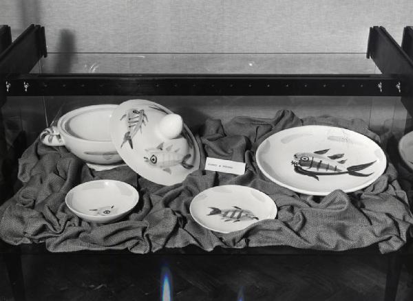 IX Triennale - Mostre temporanee - Ceramiche di Pablo Picasso - Quattro pezzi della serie "Service à poisson"