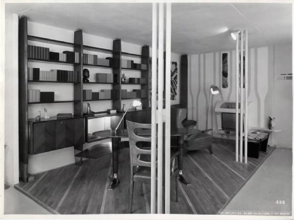 IX Triennale - Arredamento e mobili isolati - Arredamenti composti - Studio-soggiorno - Giovanni Gariboldi