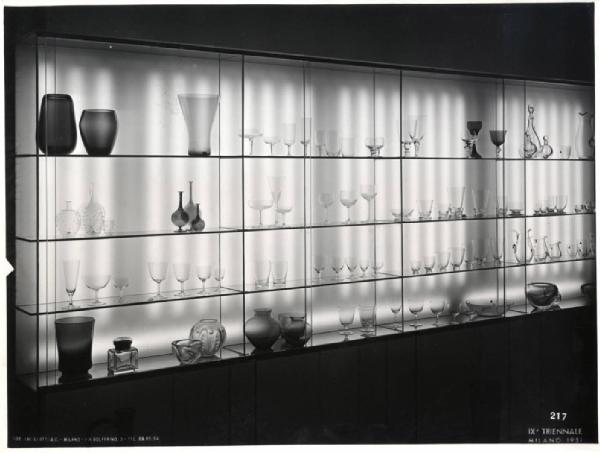 IX Triennale - Sezioni estere - Germania - Max Wiederanders - Vasi e bicchieri in vetro