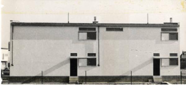 IX Triennale - Quartiere sperimentale della Triennale di Milano (QT8) - Casette per i reduci - Casa binata a 6 letti - Vittoriano Viganò - Aldo Putelli - Ezio Cerutti - Vittorio Gandolfi