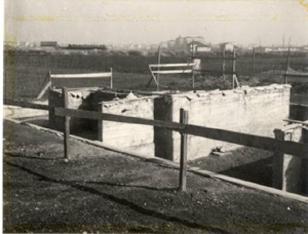 IX Triennale - Quartiere sperimentale della Triennale di Milano (QT8) - Lavori di costruzione di una casa - Particolari di sistema di costruzione