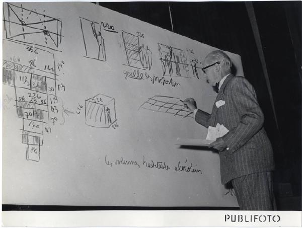 IX Triennale - Convegno De Divina Proportione - Partecipazione di Le Corbusier