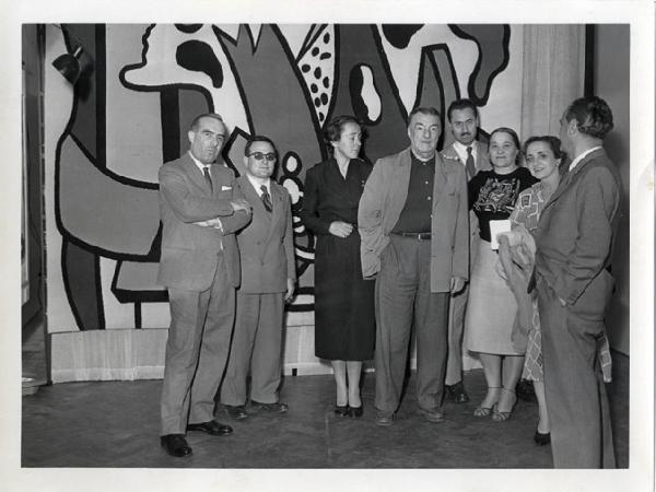 IX Triennale - Cerimoniale - Visita di Fernand Léger