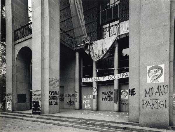 XIV Triennale - Occupazione della Triennale - Palazzo dell'Arte