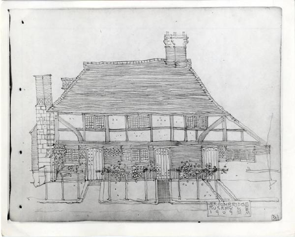 XV Triennale - Le sedie di Charles Rennie Mackintosh - Disegno di casa a Groombridge