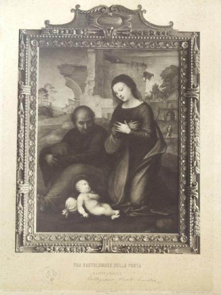 Fra' Bartolomeo della Porta - Adorazione del Bambino con san Giuseppe - Dipinto - Olio su tavola - Londra - Collezione Mond