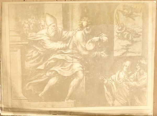 Sacchiense, Giovanni Antonio (detto il Licinio da Pordenone) - Gioacchino cacciato dal tempio - Disegno - Firenze - Uffizi