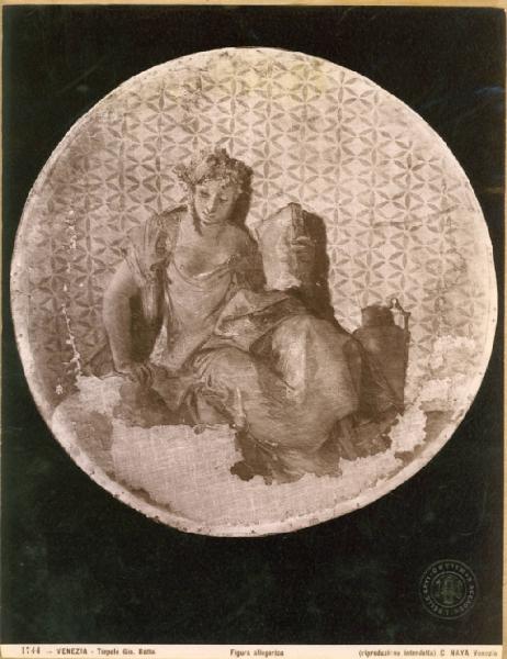 Tiepolo, Giovanni Battista - Figura allegorica - Affresco - Venezia - Palazzo Labia?