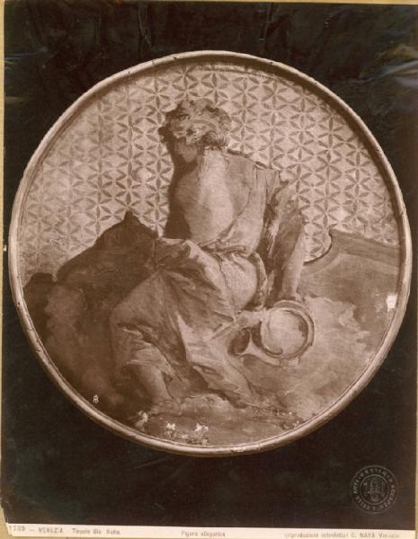 Tiepolo, Giovanni Battista - Figura allegorica - Affresco - Venezia - Palazzo Labia?