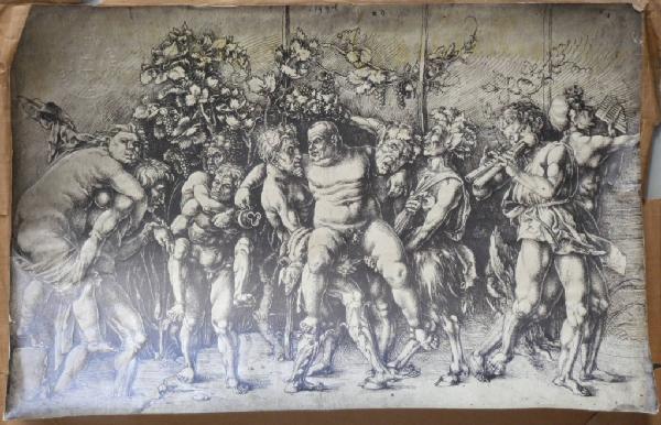 Durer, Albrecht (copia da Mantegna) - Baccanale con il silenzio - Incisione - Vienna?