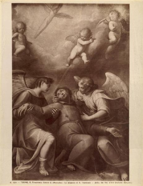 Caccia, Guglielmo (detto Moncalvo) - Le stimmate di S. Francesco - Dipinto - Olio su tela - Torino - Reale Pinacoteca