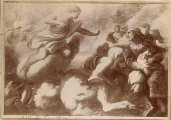 Giordano, Luca - La strage dei Niobidi - Dipinto - Olio su tela