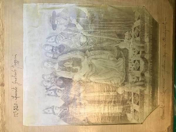Boccati Giovanni - Madonna con Bambino in trono e i Santi Giovenale, Savino, Agostino e Girolamo - Dipinto - Tempera su tavola