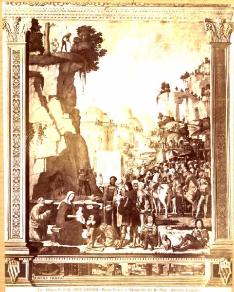 Fogolino, Marcello - L'adorazione dei Magi - Dipinto su tavola trasportato su tela - Vicenza - Museo Civico