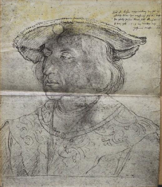 Durer, Albrecht - Ritratto dell'imperatore Massimiliano I - Disegno