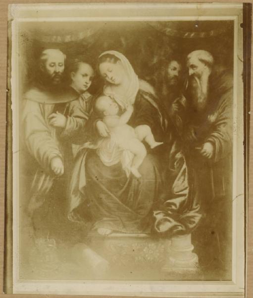 Madonna con Bambino tra Santi - Dipinto