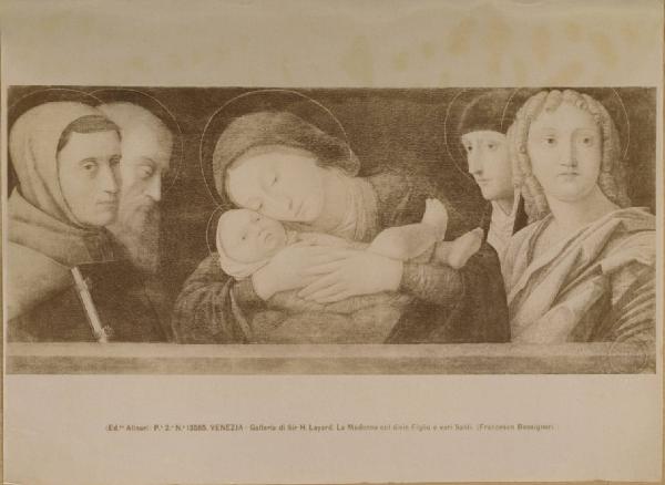 Bonsignori, Francesco - Madonna con Bambino e quattro Santi - Dipinto - Venezia - Galleria di H. Layard