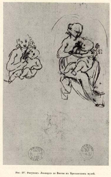 Leonardo da Vinci - Studio per la Madonna Benois - Disegno - Londra - British Museum - Department of Prints and Drawings