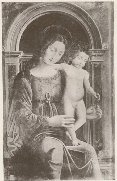 Pittore Lombardo primo quarto sec. XVI - Madonna con Bambino - Dipinto - Barletta - Chiesa di Sant'Andrea