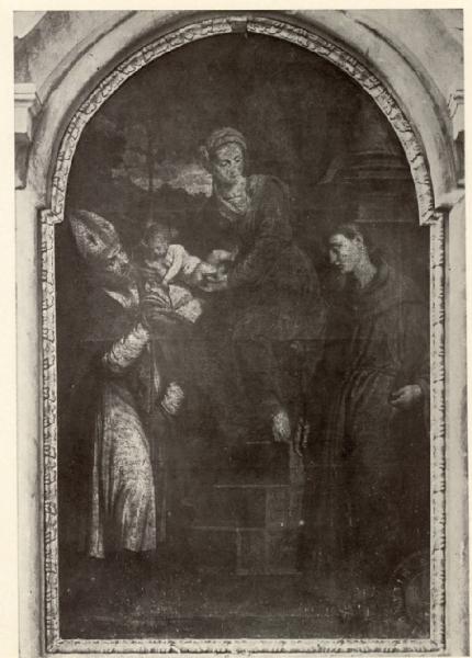 Bordone, Paris - Madonna con Bambino tra due Santi - Dipinto - Bari - Cattedrale