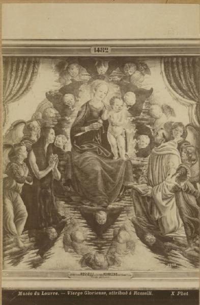 Botticini Francesco - Madonna con Bambino tra Santa Maria Maddalena, San Bernardo di Clairvaux e Angeli - Dipinto su tavola - Parigi - Louvre
