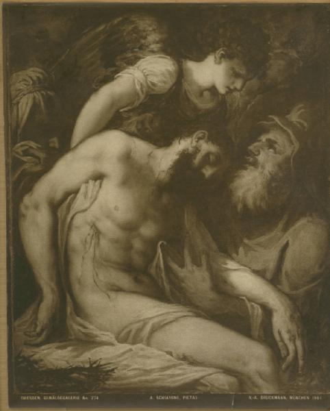 Schiavone Andrea - Pietà - Dipinto - Dresda - Gemaldegalerie