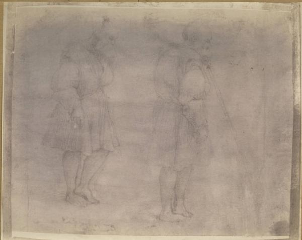 Studio di due figure di vecchi - Disegno