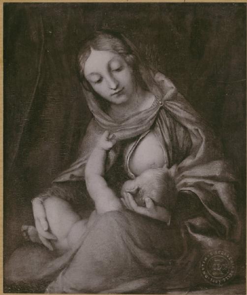 Lotto, Lorenzo - Madonna che allatta il Bambino (Madonna del Latte) - Dipinto - Olio su tela