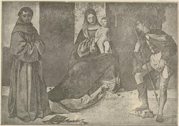 Giorgione - Madonna con Bambino fra due Santi - Dipinto su tela - Madrid