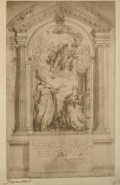 Montemezzano, Francesco? - Assunzione della Madonna - Disegno