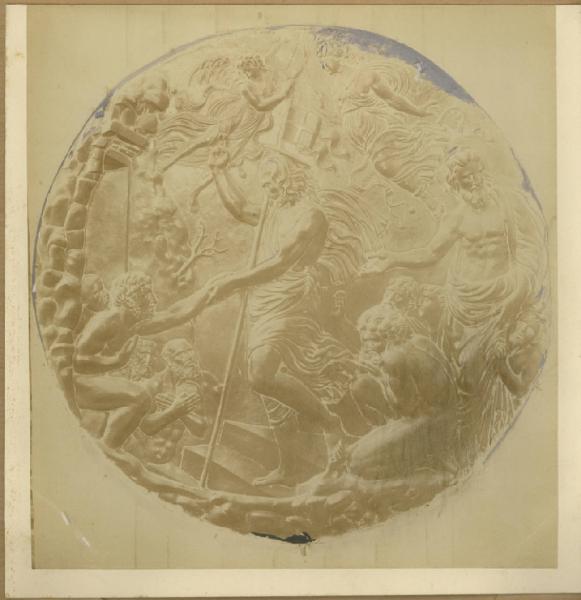 Antonio da San Marino?, su disegno di Raffaello - Cristo al Limbo - Scultura - Bassorilievo in bronzo