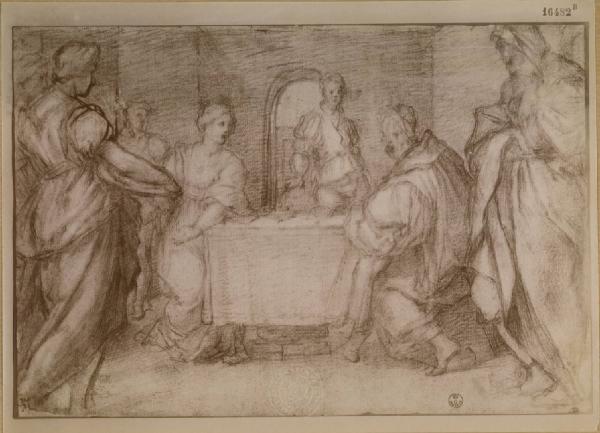 Naldini, Giovambattista - Banchetto di Erode - Disegno