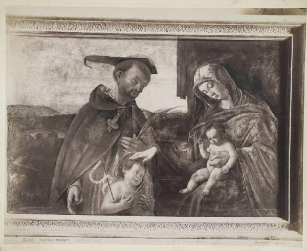 Lotto, Lorenzo - Madonna con Bambino, San Pietro Martire e San Giovannino - Dipinto - Olio su tavola - Napoli - Gallerie Nazionali di Capodimonte