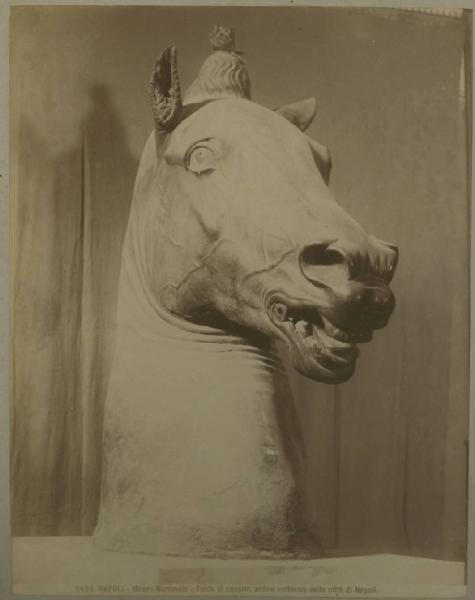 Donatello - Testa di cavallo detta "Carafa" - Scultura in bronzo - Napoli - Museo Archeologico Nazionale