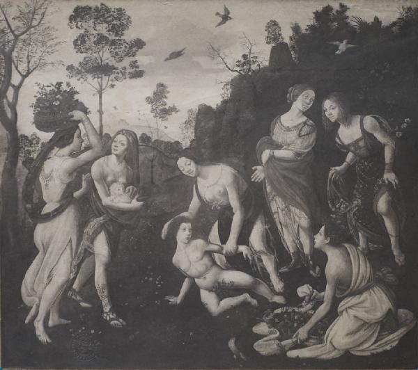 Piero di Cosimo - La caduta di Vulcano - Dipinto - Olio e tempera su tela - Londra - Collezione Benson