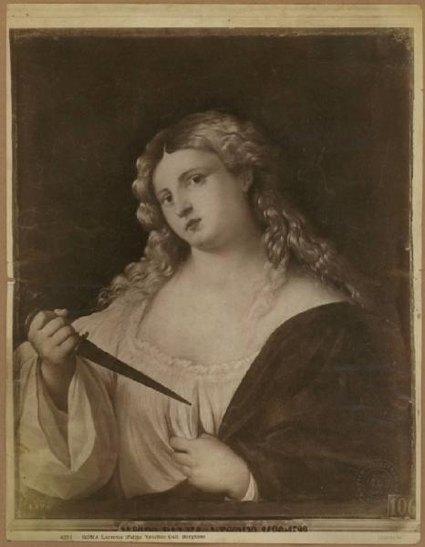 Negretti, Jacopo detto Palma il Vecchio - Lucrezia - Dipinto - Olio su tavola - Roma - Galleria Borghese