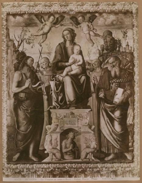 Meloni, Marco - Madonna con Bambino e Santi - Dipinto su tavola - Modena - Galleria Estense