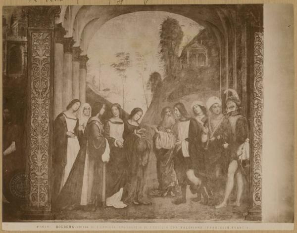 Raibolini, Francesco detto Francia - Nozze di santa Cecilia e san Valeriano - Affresco staccato - Bologna - Oratorio di S. Cecilia