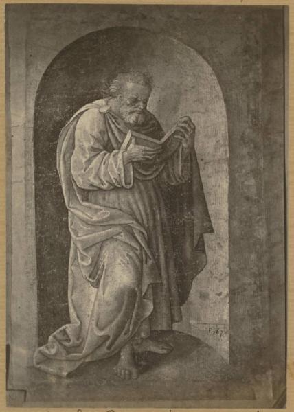 Figura entro una nicchia - Disegno - Firenze - Uffizi - Gabinetto dei disegni