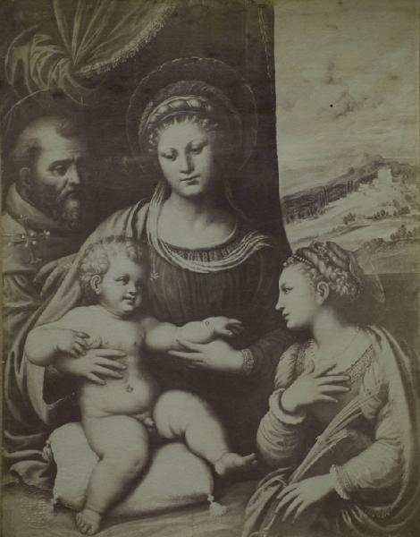 Girolamo da Treviso il Giovane? - Sacra Famiglia con santa Caterina - Dipinto - Londra