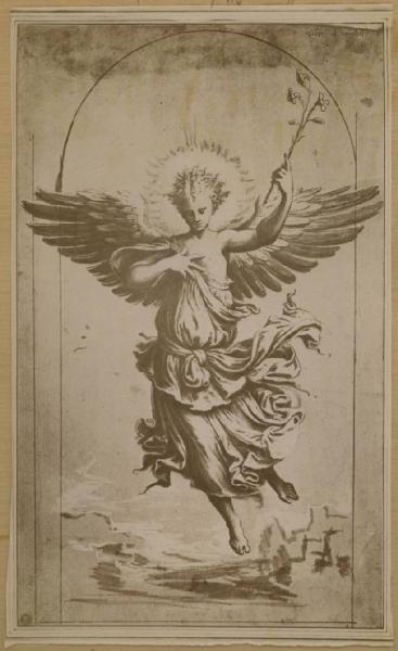 Girolamo da Treviso il vecchio - L' Arcangelo Gabriele - Disegno - Vienna - Albertina