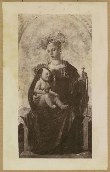 Cristoforo da Lendinara - Madonna con Bambino in trono - Dipinto - Modena - Galleria Estense